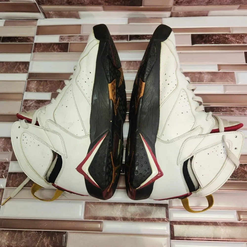 Nike Air Jordan 7 Retro Cardinal Men’s 12 White Red 2006 Vintage Basketball Shoe